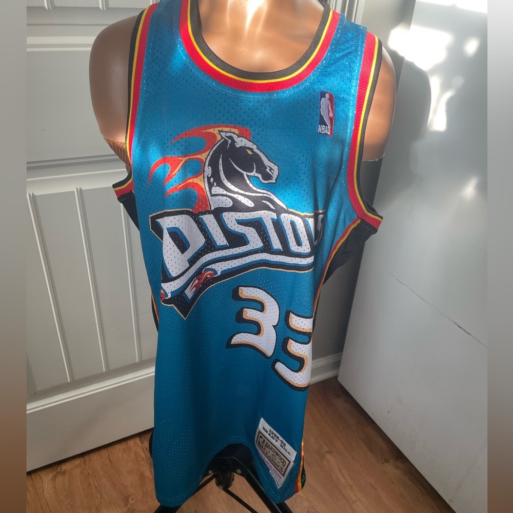 Detroit pistons Grant hill Mitchell and Ness